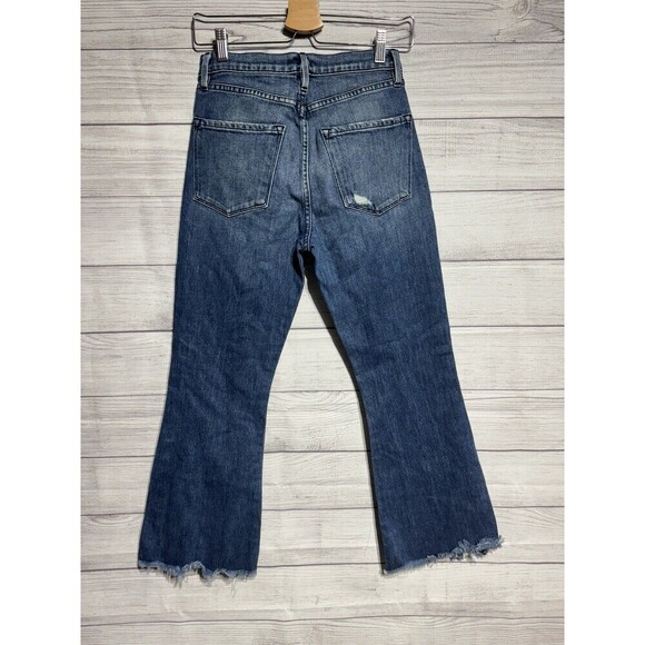 Frame  Women's Silver Washed Le High Straight Jeans Size 25 - Picture 2 of 11